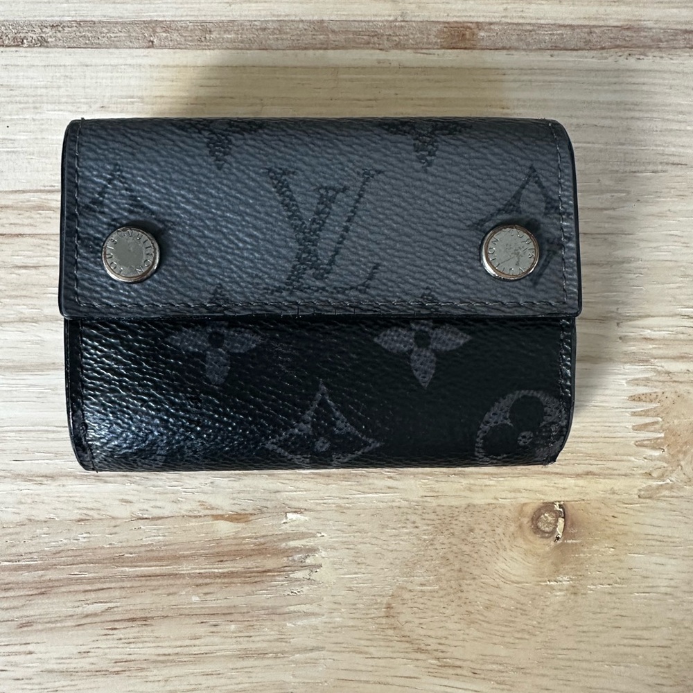 Louis Vuitton Monogram Eclipse Leather Compact Wa… - image 1